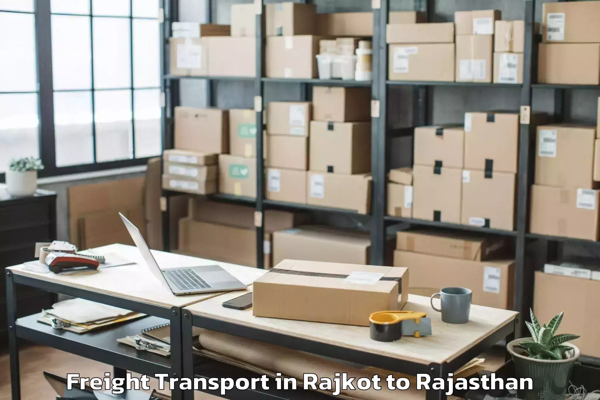 Rajkot to Tantia University Sri Ganganag Freight Transport Booking